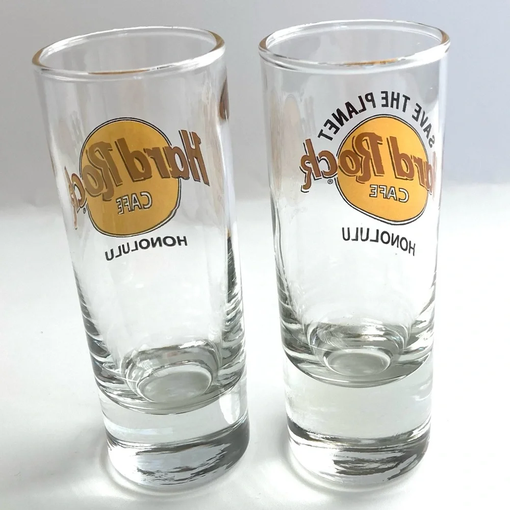 Hard Rock Cafe Honolulu Shot Glass Set - Clear